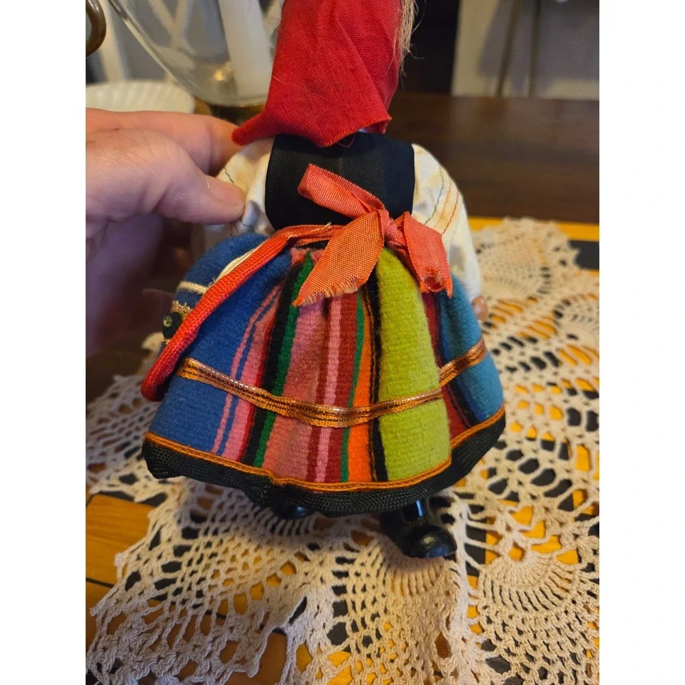 vintage Polish folk doll likely the 1960s or 1970s